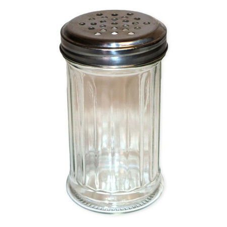 Salt shaker jar with lid 300 ml - 8 x 8 x 14 cm